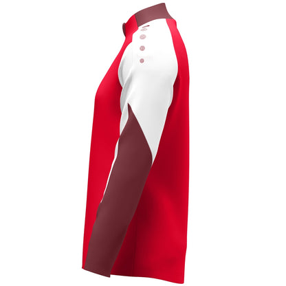JAKO Polyesterjacke Dynamic Damen (rot/weiß/dunkelrot)