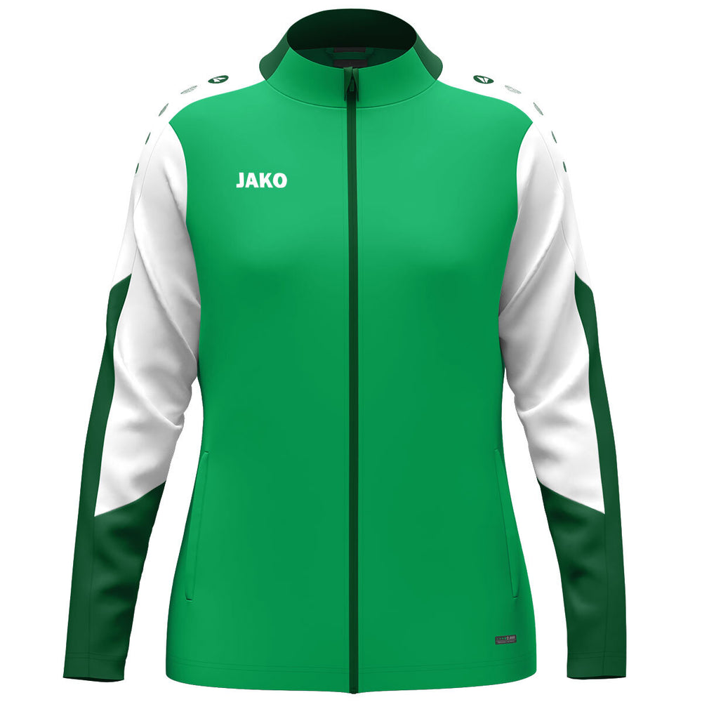 JAKO Polyesterjacke Dynamic Damen (grün/weiß/dunkelgrün)