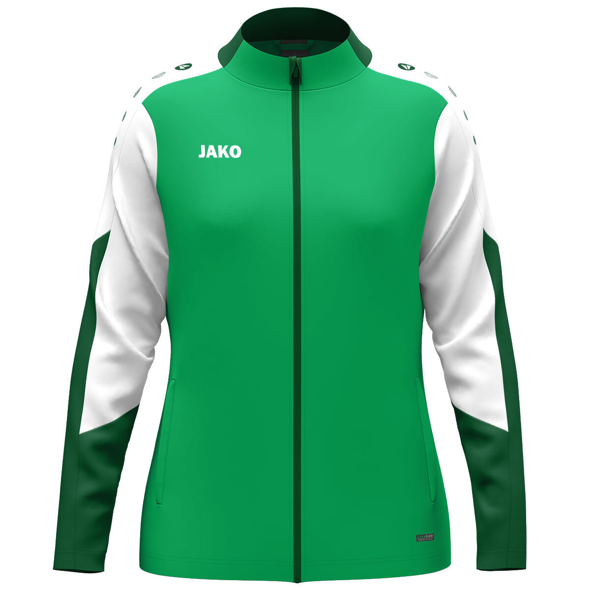 JAKO Polyesterjacke Dynamic Damen (grün/weiß/dunkelgrün)