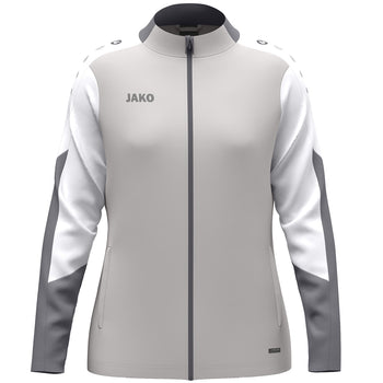 JAKO Polyesterjacke Dynamic Damen (hellgrau/weiß/grau)