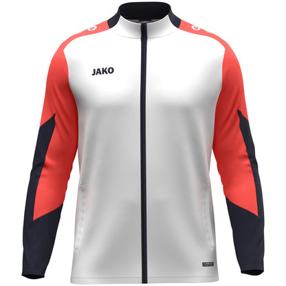 JAKO Polyesterjacke Dynamic (weiß/coral/marine)