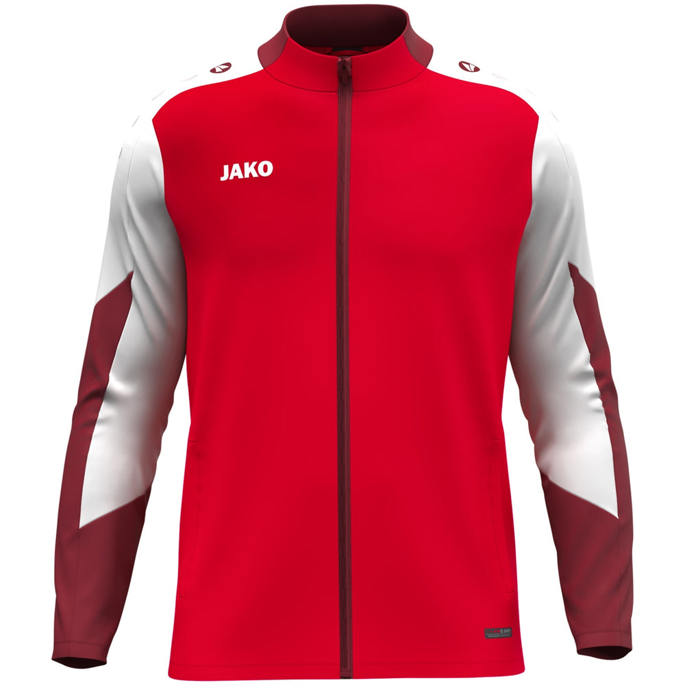 JAKO Polyesterjacke Dynamic (rot/weiß/dunkelrot)