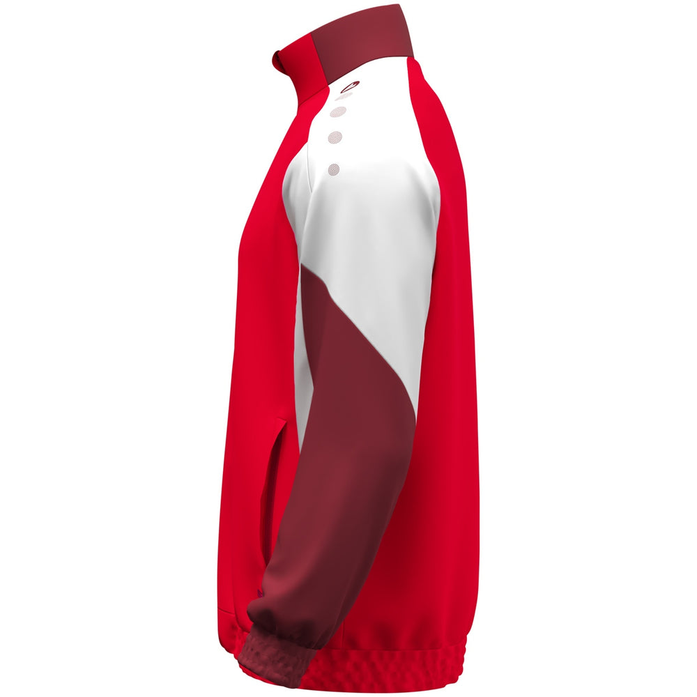 JAKO Webjacke Dynamic (rot/weiß/dunkelrot)