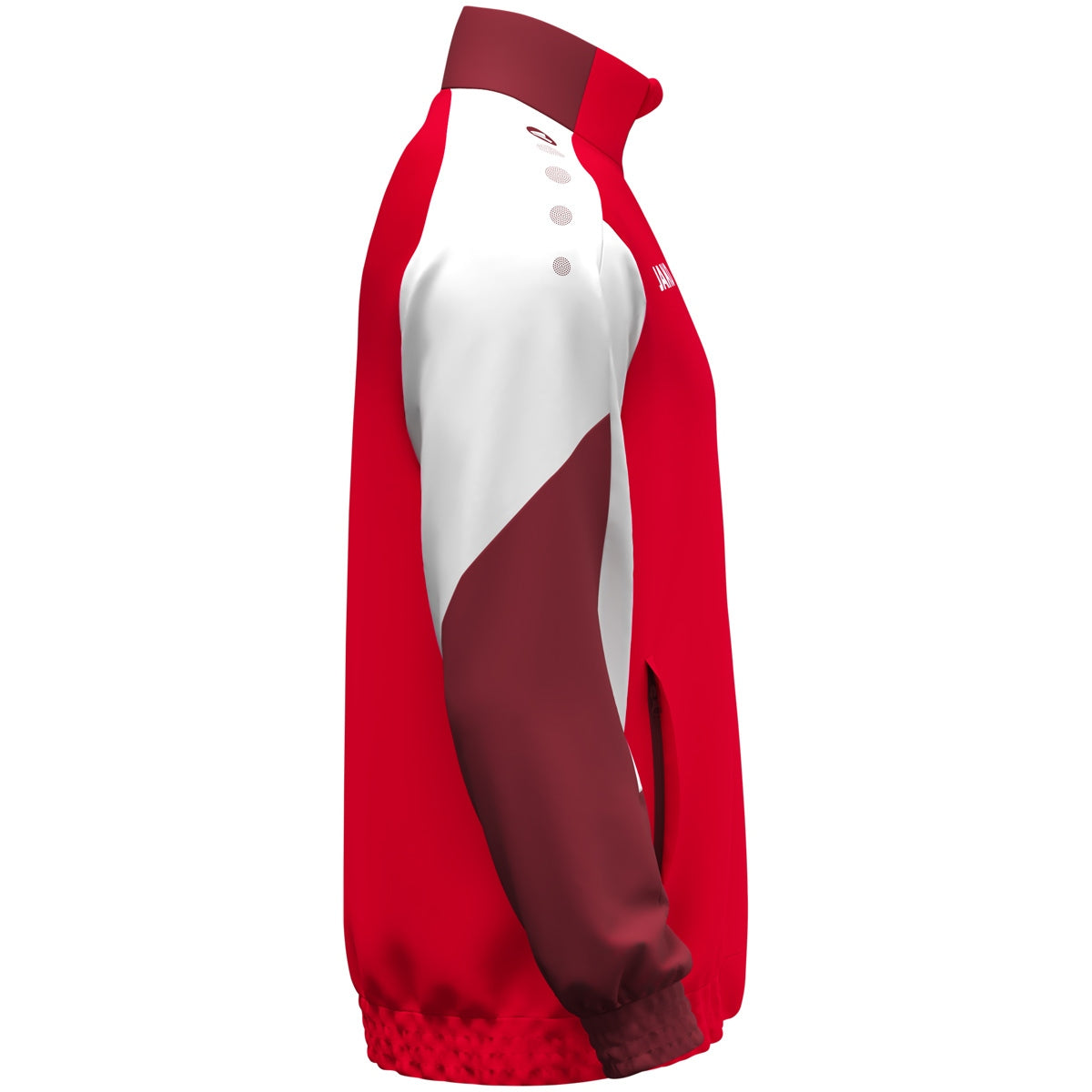 JAKO Webjacke Dynamic (rot/weiß/dunkelrot)