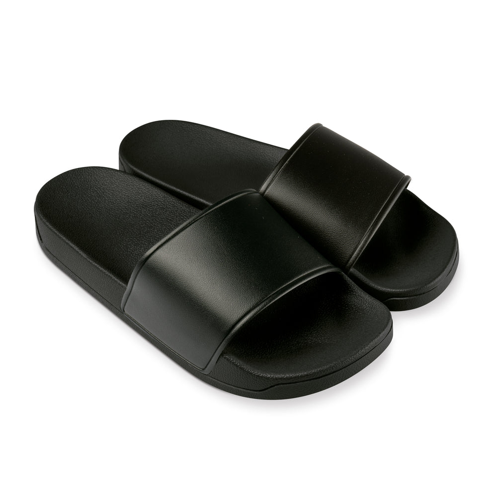 TSA Badelatschen Design Schwarz