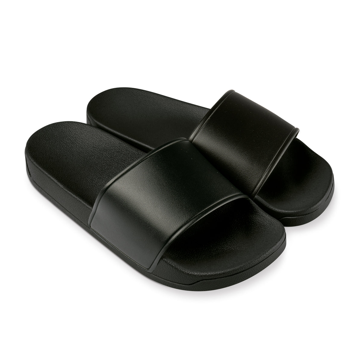 TSA Badelatschen Design Schwarz