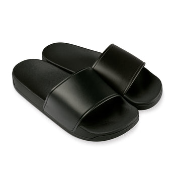 TSA Badelatschen Design Schwarz