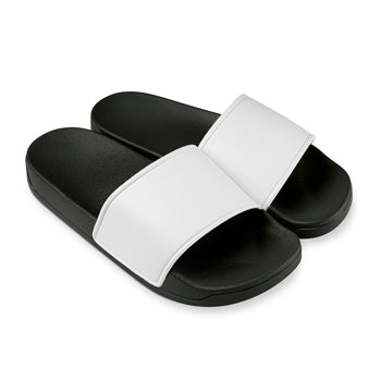 TSA Badelatschen Design Schwarz mit weißer Lasche