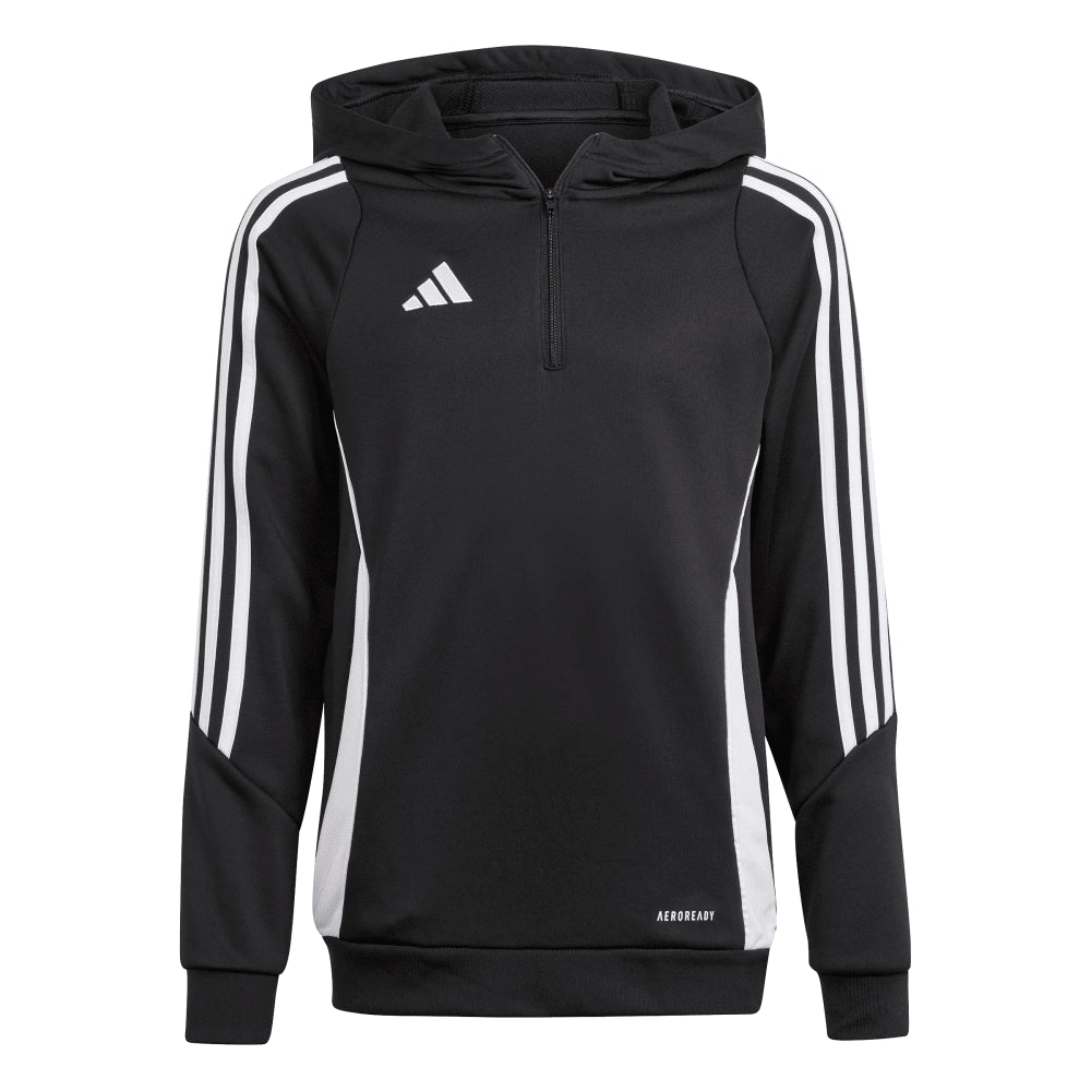 ADIDAS Tiro 24 Trainingshoody Schwarz Kind
