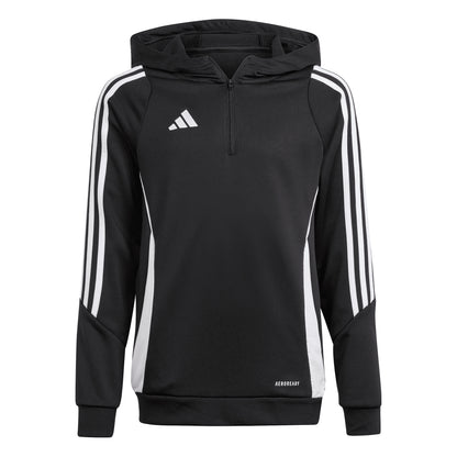ADIDAS Tiro 24 Trainingshoody Schwarz Kind