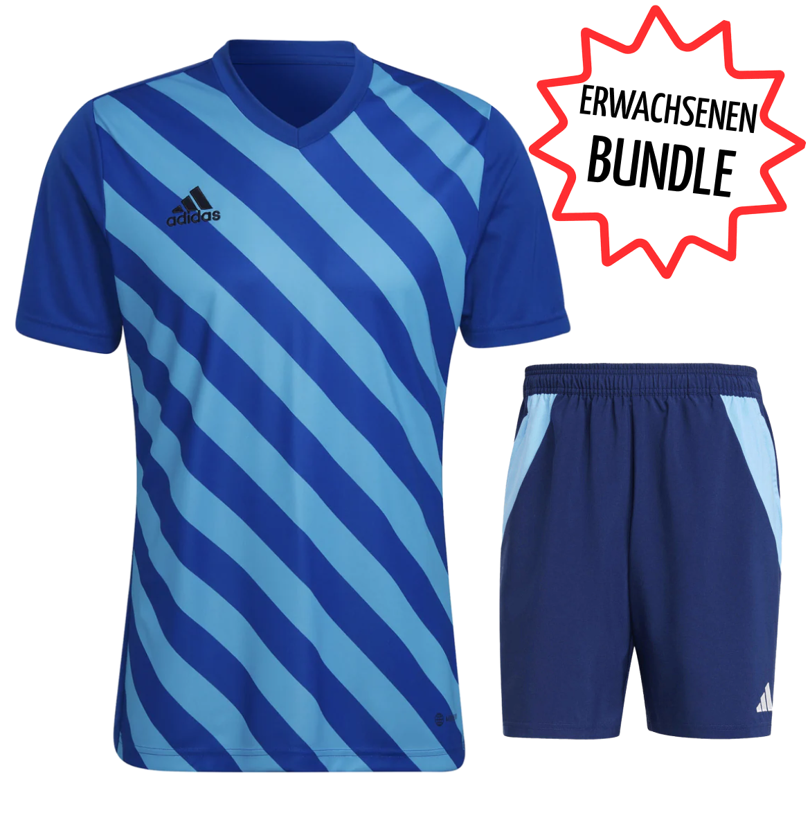 Adidas Training Set Erwachsene gestreift