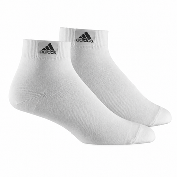 ADIDAS ANKLE PLAIN Socken 2 Paar Weiß Gr.47-50