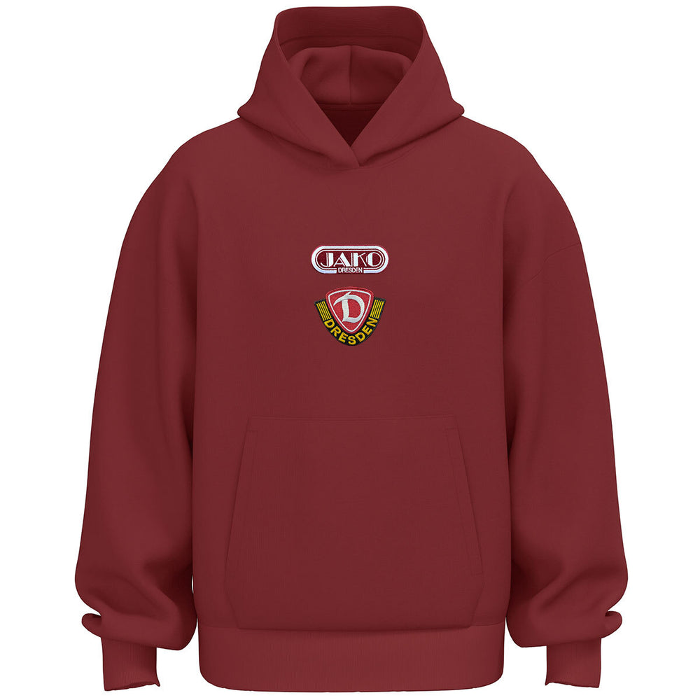 JAKO Dynamo Dresden Hoodie Freizeit (rubinrot)