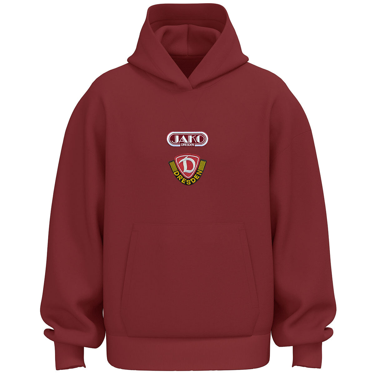 JAKO Dynamo Dresden Hoodie Freizeit (rubinrot)