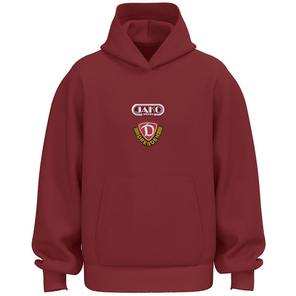 JAKO Dynamo Dresden Hoodie Freizeit (rubinrot)
