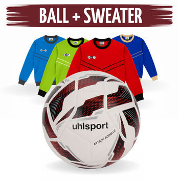 UHLSPORT Attack Addglue 440 Weiß Rot 5 × DYF Sweatshirts Blau