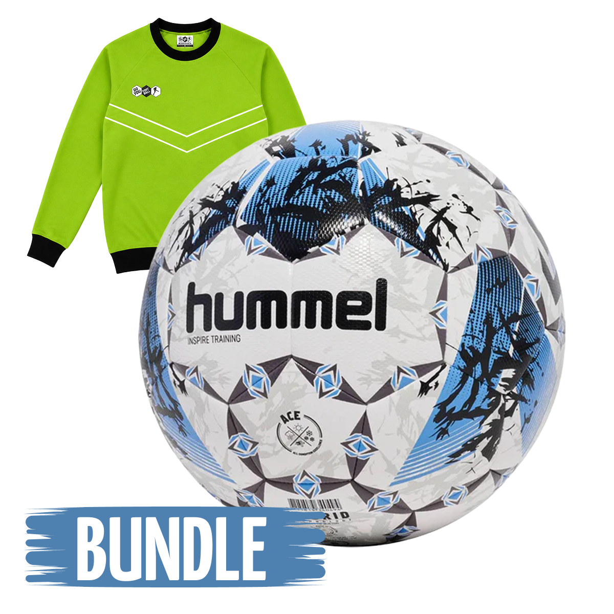 Hummel Trainingsball Inspire 430 Blau 5 × DYF Sweatshirts Grün
