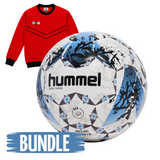 Hummel Trainingsball Inspire 430 Blau 5 × DYF Sweatshirts Rot