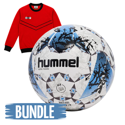 Hummel Trainingsball Inspire 430 Blau 5 × DYF Sweatshirts Rot
