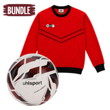UHLSPORT Attack Addglue 440 Weiß Rot 5 × DYF Sweatshirts Rot