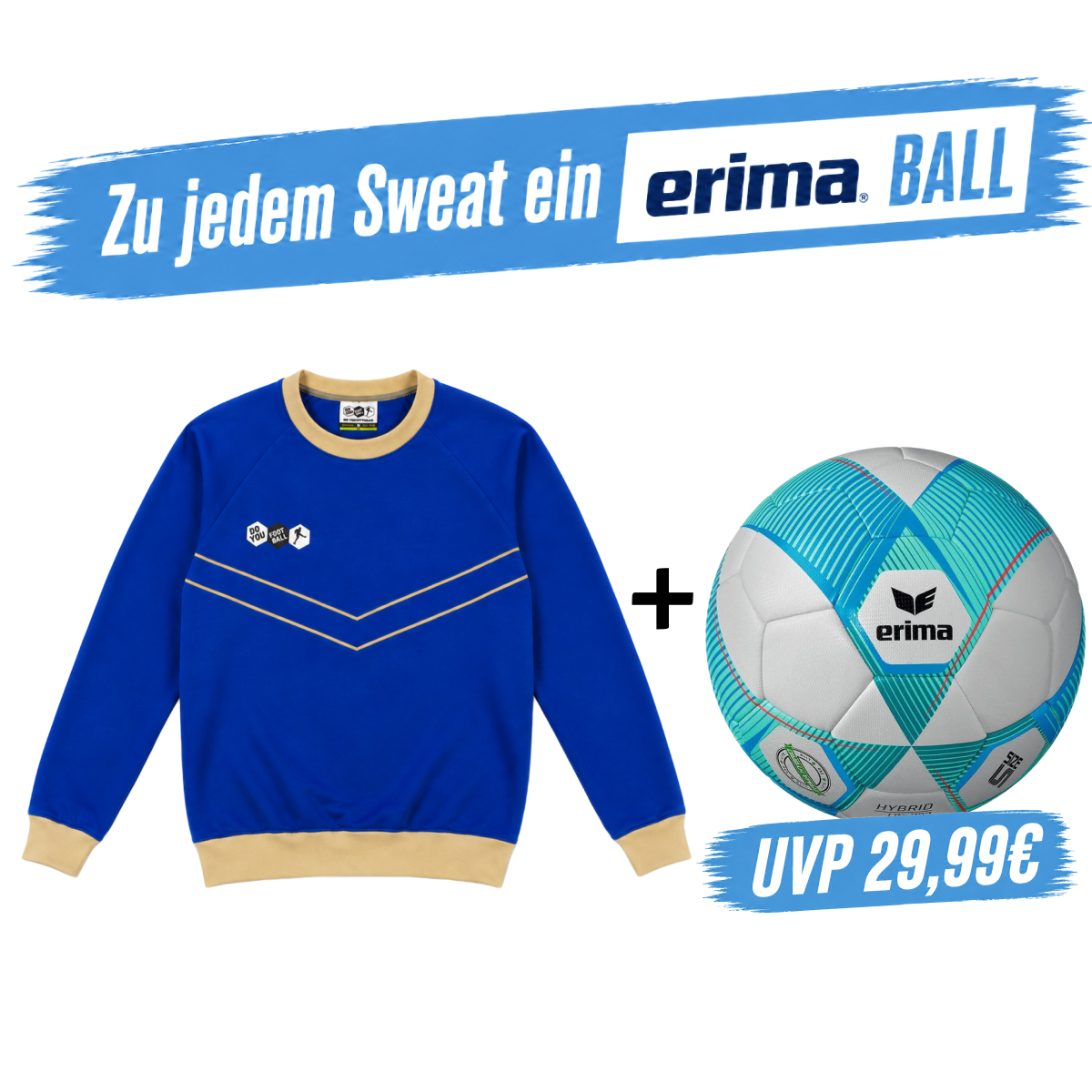 DYF Sweatshirt Blau × ERIMA 290 HYBRID Lite 5