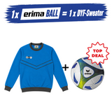 ERIMA Hybrid Training Gr.5 Blau × DYF Sweatshirts Türkis