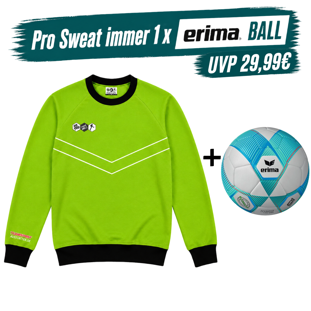 DYF Sweatshirt Grün × ERIMA 290 HYBRID Lite 5