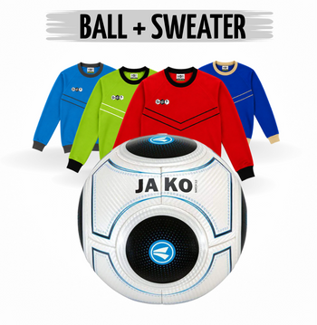 JAKO Match 3.0 Gr. 5 420gr x DYF Sweatshirt Rot