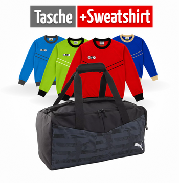 PUMA Tasche Individual Rise 24L × DYF Sweatshirts Rot