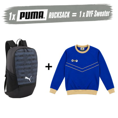 PUMA Rucksack individual RISE 21L × DYF Sweatshirts Blau
