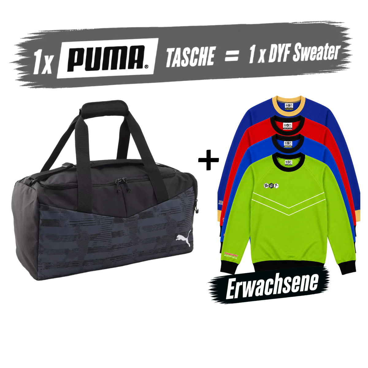 PUMA Tasche Individual Rise 24L × DYF Sweatshirts UNISEX