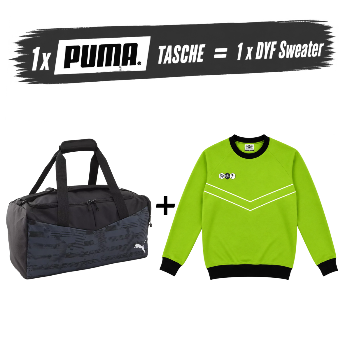 PUMA Tasche Individual Rise 24L × DYF Sweatshirts Grün