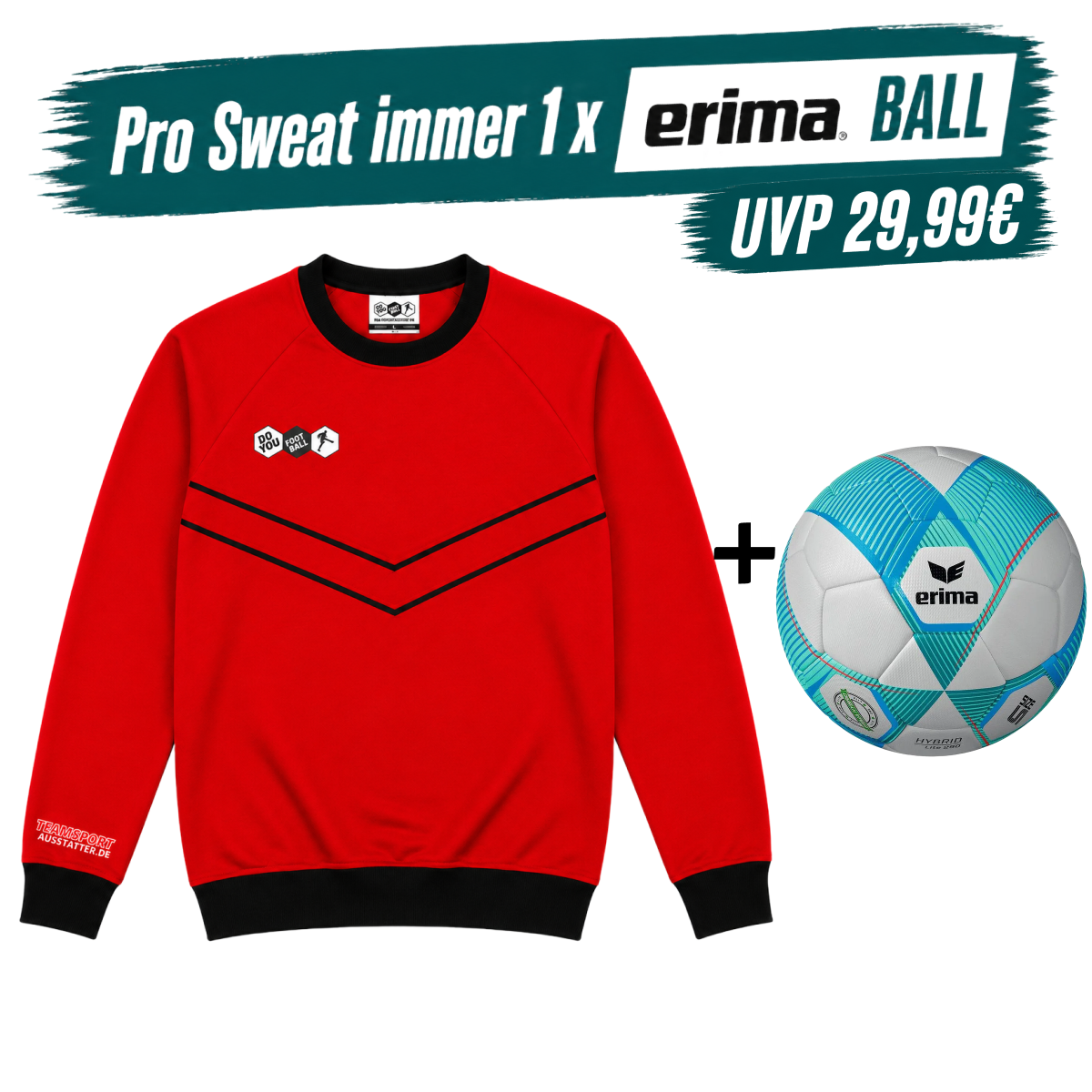 DYF Sweatshirt Rot × ERIMA 290 HYBRID Lite 5