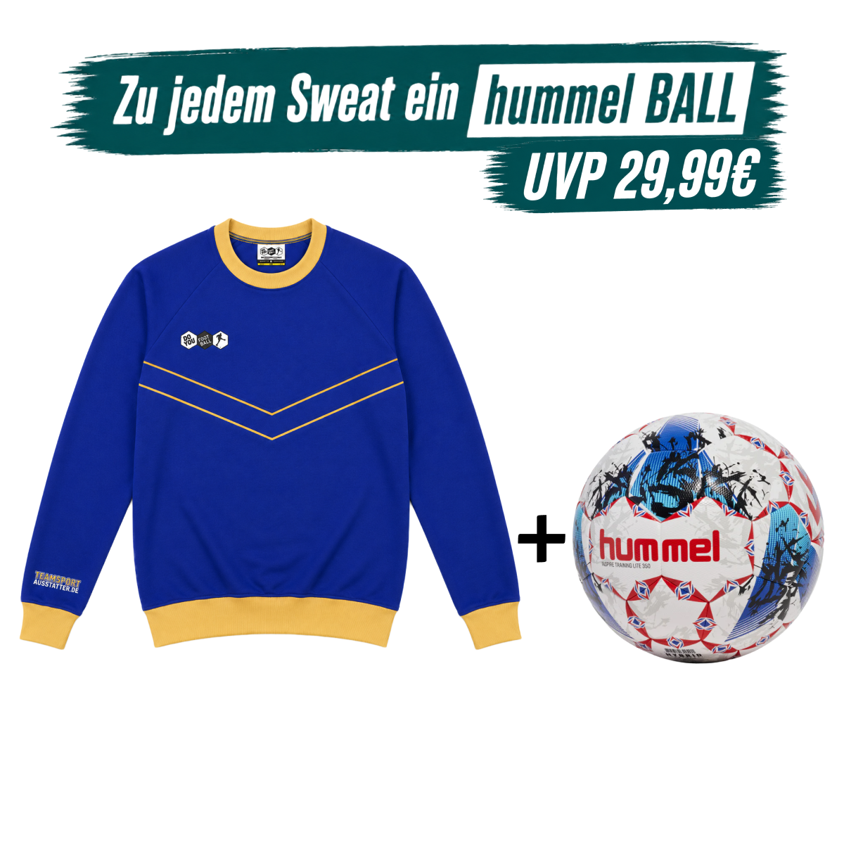 DYF Sweatshirt Blau × Hummel Lite 350 INSPIRE Training 5