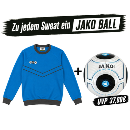 DYF Sweatshirt Türkis × JAKO Match 3.0 Gr. 5 420gr