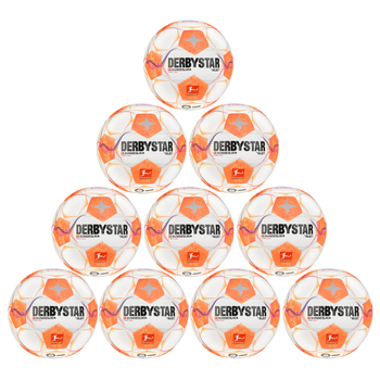 DERBYSTAR 10er Ballpaket Club S-Light 290g v24 weiß/orange