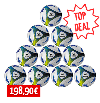 ERIMA 10er Ballpaket Hybrid Training 420 Blau Gr. 5