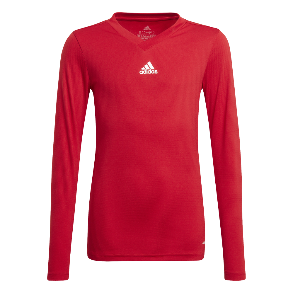 ADIDAS Team Base Longsleeve Kind (team power red) - Front Center View