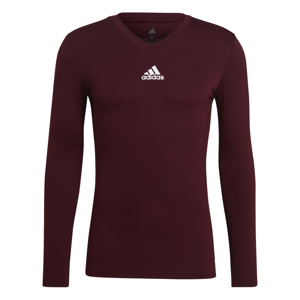 ADIDAS Team Base Longsleeve Herren (team maroon) - Front View