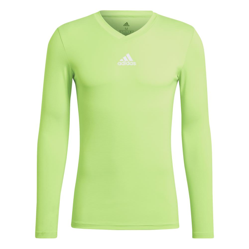 ADIDAS Team Base Longsleeve Herren (team solar green) - Front View