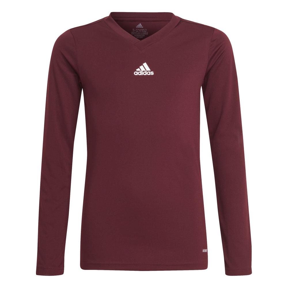 ADIDAS Team Base Longsleeve Kind (team maroon) - Front View