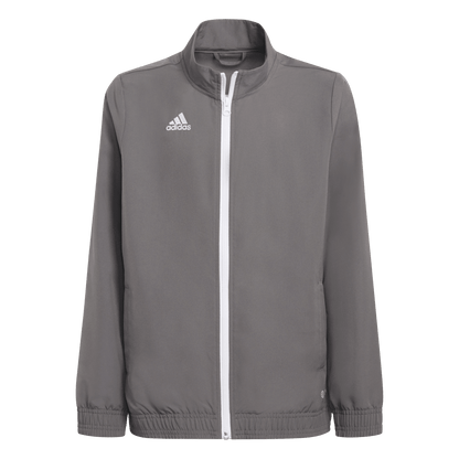 ADIDAS Entrada 22 Präsentationsjacke Kind (team grey four) - Front View