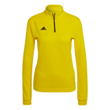 ADIDAS Entrada 22 Training Oberteil Damen (team yellow/black) - Front View