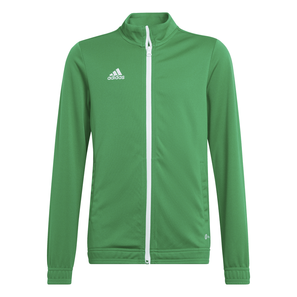 ADIDAS Entrada 22 Trainingsjacke Kind (team green/white) - Front View
