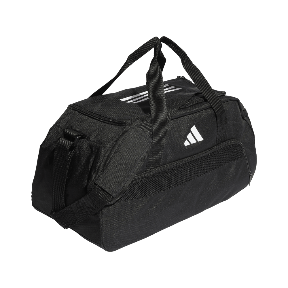 ADIDAS Tiro League Duffelbag S (black/white) - Front Side Lateral View