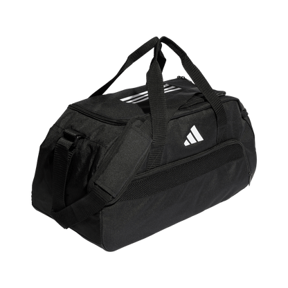 ADIDAS Tiro League Duffelbag S (black/white) - Front Side Lateral View