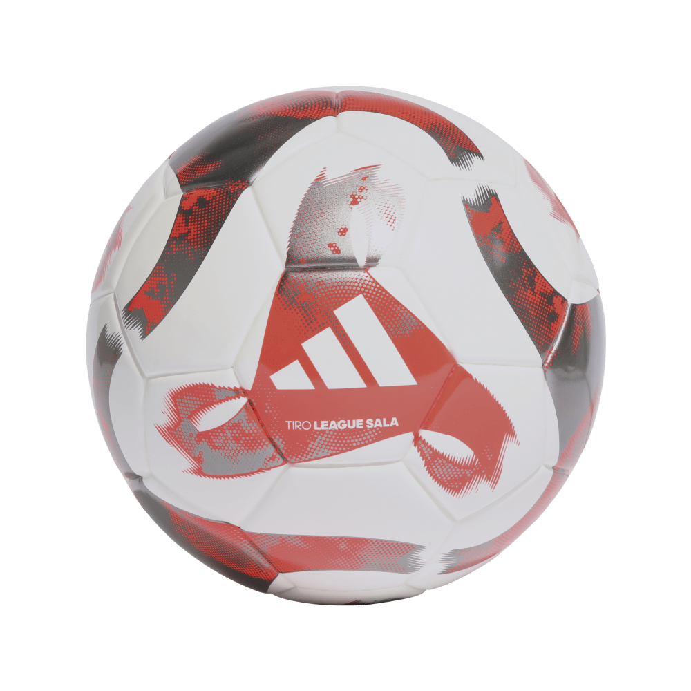 ADIDAS Tiro League Sala Ball (white/solar red/iron met.) - Front Center View