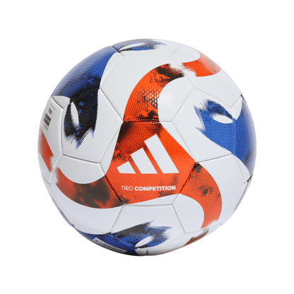 ADIDAS Team Competition Ball (white/black/team solar orange/team royal blue) - Front Center View