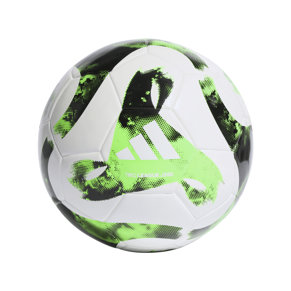 ADIDAS Tiro Junior 350 League Ball (white/black/team solar green) - Front Center View
