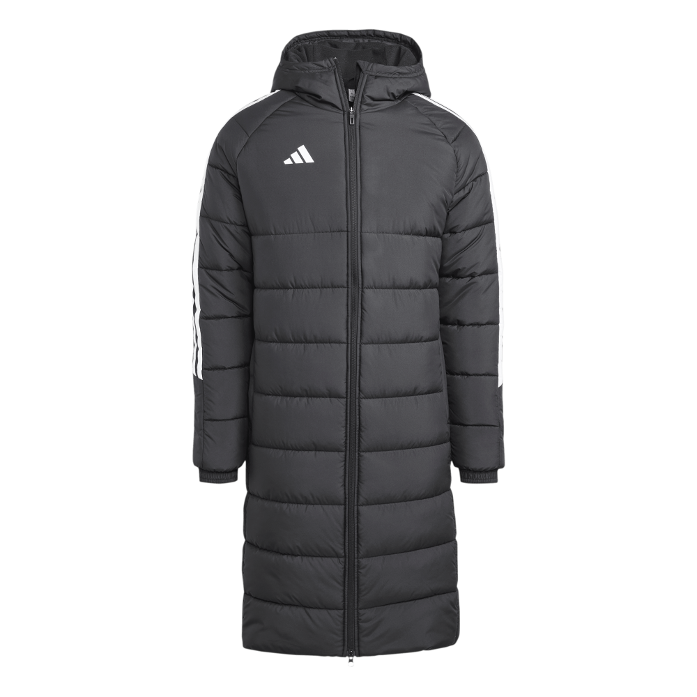 ADIDAS Tiro 24 Long Mantel Herren (black/white) - Front View